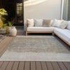 Piper Looms Chantille Stripes ACN2214 Beige Machine Washable Area Rug Outdoor Lifestyle Image Feature