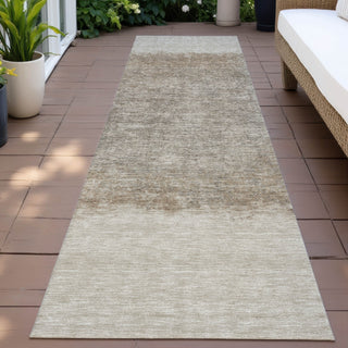 Piper Looms Chantille Stripes ACN2214 Beige Machine Washable Area Rug Runner Outdoor Lifestyle Image Feature