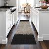 Piper Looms Chantille Stripes ACN2214 Black Machine Washable Area Rug Runner Lifestyle Image Feature