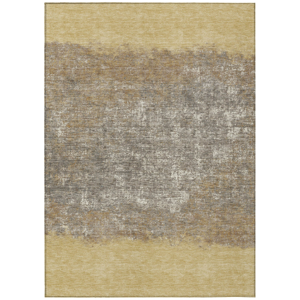 Piper Looms Chantille Stripes ACN2214 Gold Machine Washable Area Rug main image