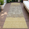 Piper Looms Chantille Stripes ACN2214 Gold Machine Washable Area Rug Runner Outdoor Lifestyle Image Feature