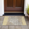 Piper Looms Chantille Stripes ACN2214 Gold Machine Washable Area Rug Scatter Outdoor Lifestyle Image Feature