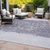 Piper Looms Chantille Stripes ACN2214 Lavender Machine Washable Area Rug Outdoor Lifestyle Image Feature