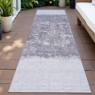 Piper Looms Chantille Stripes ACN2214 Lavender Machine Washable Area Rug Runner Outdoor Lifestyle Image Feature