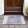 Piper Looms Chantille Stripes ACN2214 Lavender Machine Washable Area Rug Scatter Outdoor Lifestyle Image Feature