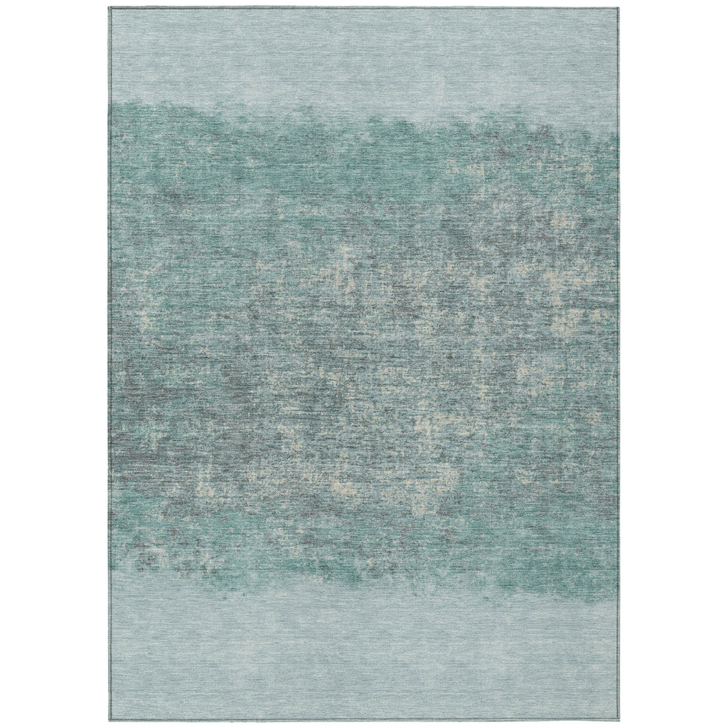 Piper Looms Chantille Stripes ACN2214 Teal Machine Washable Area Rug main image