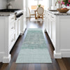 Piper Looms Chantille Stripes ACN2214 Teal Machine Washable Area Rug Runner Lifestyle Image Feature