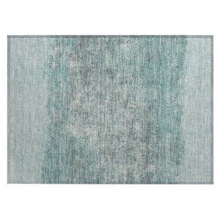 Piper Looms Chantille Stripes ACN2214 Teal Machine Washable Area Rug Scatter Main Image