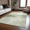 Piper Looms Chantille Geometric ACN2215 Aloe Machine Washable Area Rug Lifestyle Image Feature