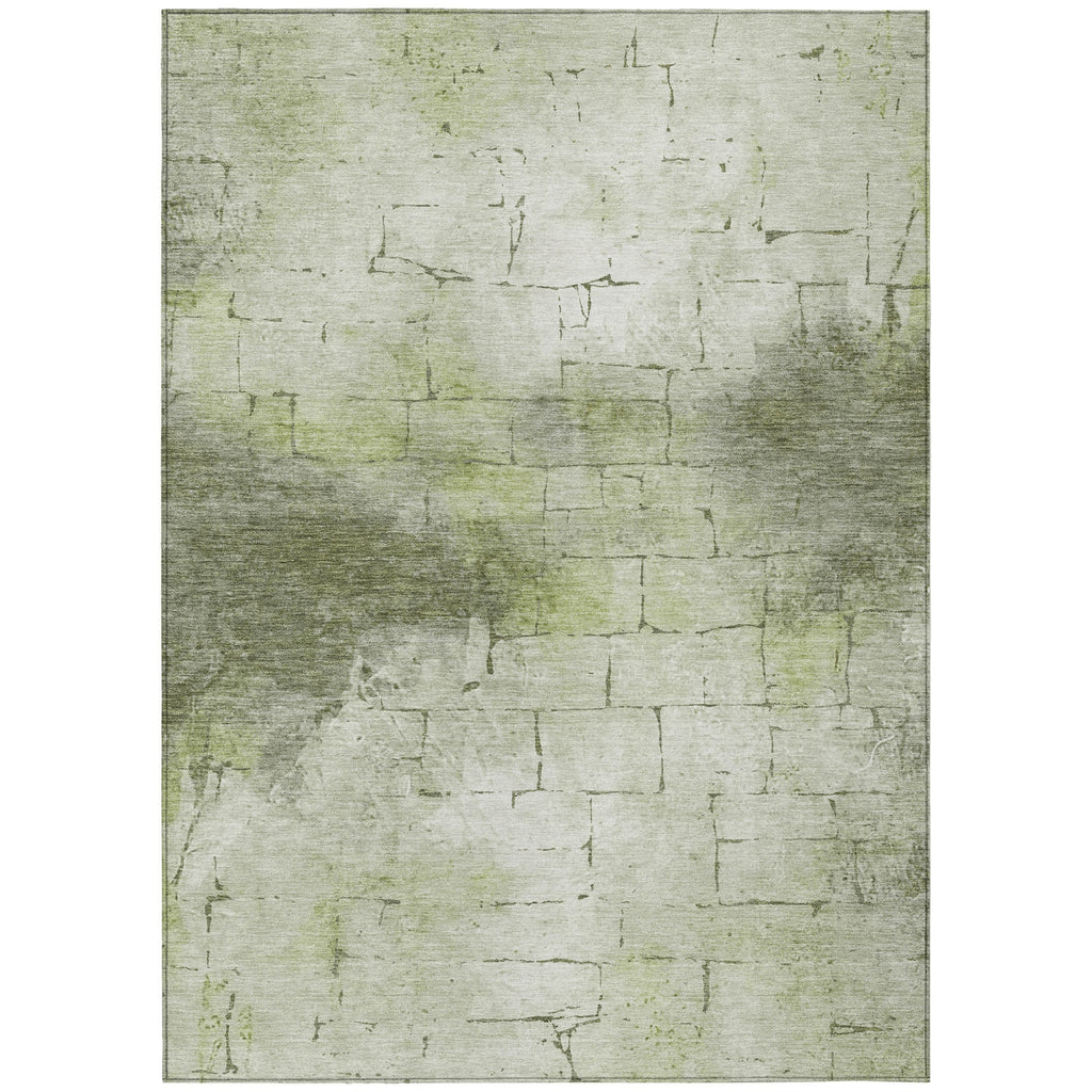 Piper Looms Chantille Geometric ACN2215 Aloe Machine Washable Area Rug main image
