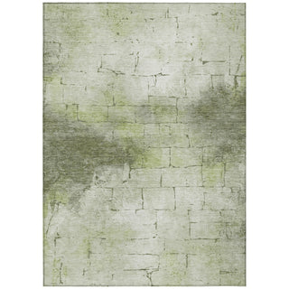 Piper Looms Chantille Geometric ACN2215 Aloe Machine Washable Area Rug main image