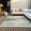 Piper Looms Chantille Geometric ACN2215 Aloe Machine Washable Area Rug Outdoor Lifestyle Image Feature