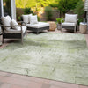 Piper Looms Chantille Geometric ACN2215 Aloe Machine Washable Area Rug Outdoor Lifestyle Image Feature