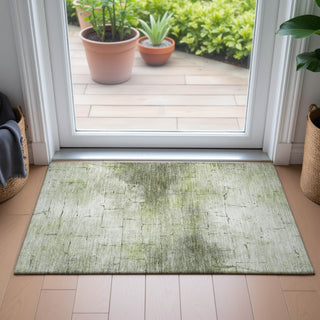 Piper Looms Chantille Geometric ACN2215 Aloe Machine Washable Area Rug Scatter Lifestyle Image Feature