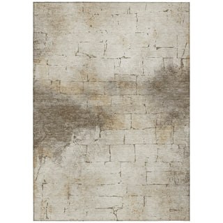 Piper Looms Chantille Geometric ACN2215 Beige Machine Washable Area Rug main image