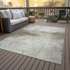 Piper Looms Chantille Geometric ACN2215 Beige Machine Washable Area Rug Outdoor Lifestyle Image Feature