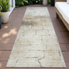 Piper Looms Chantille Geometric ACN2215 Beige Machine Washable Area Rug Runner Outdoor Lifestyle Image Feature