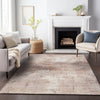 Piper Looms Chantille Geometric ACN2215 Coral Machine Washable Area Rug Lifestyle Image Feature