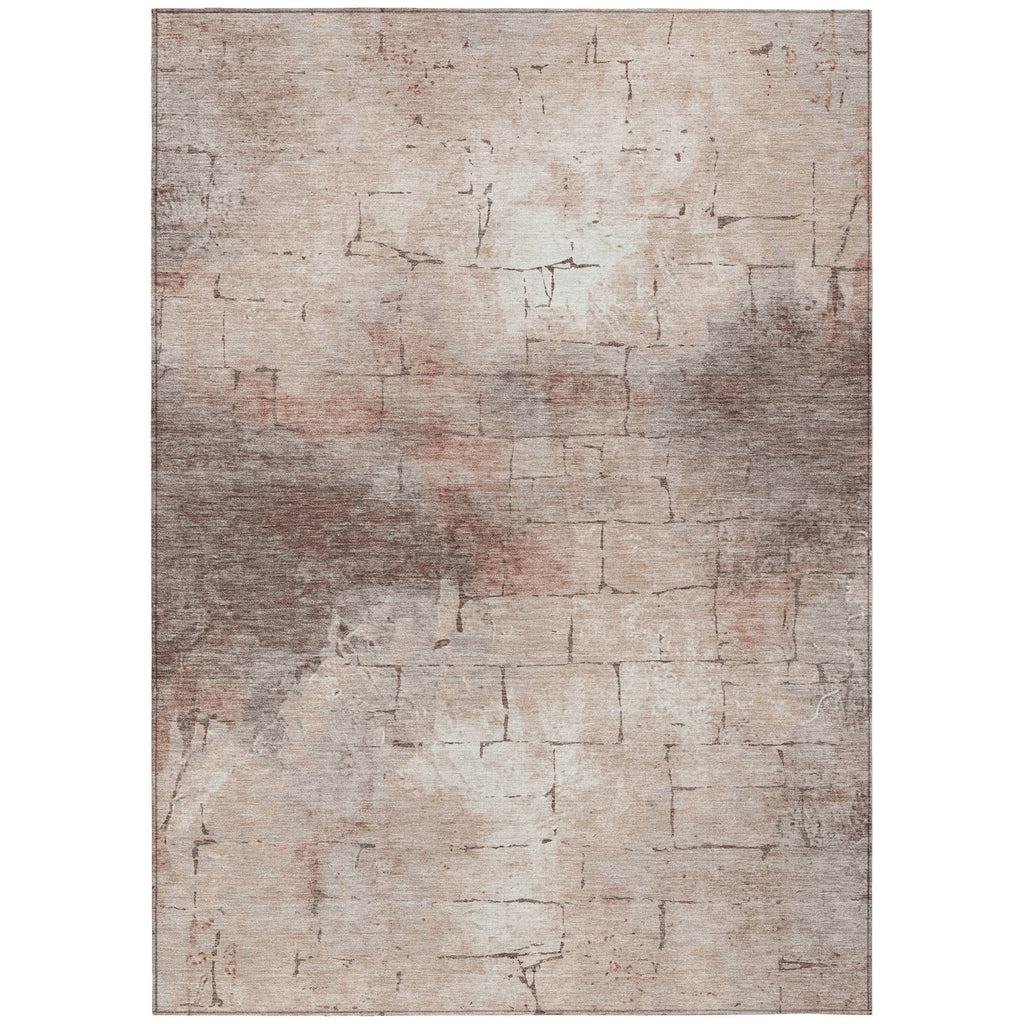 Piper Looms Chantille Geometric ACN2215 Coral Machine Washable Area Rug main image