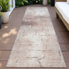 Piper Looms Chantille Geometric ACN2215 Coral Machine Washable Area Rug Runner Outdoor Lifestyle Image Feature