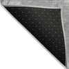 Piper Looms Chantille Geometric ACN2215 Gray Machine Washable Area Rug Backing Image