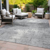 Piper Looms Chantille Geometric ACN2215 Gray Machine Washable Area Rug Outdoor Lifestyle Image Feature