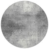 Piper Looms Chantille Geometric ACN2215 Gray Machine Washable Area Rug Round Main Image