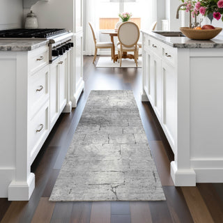 Piper Looms Chantille Geometric ACN2215 Gray Machine Washable Area Rug Runner Lifestyle Image Feature