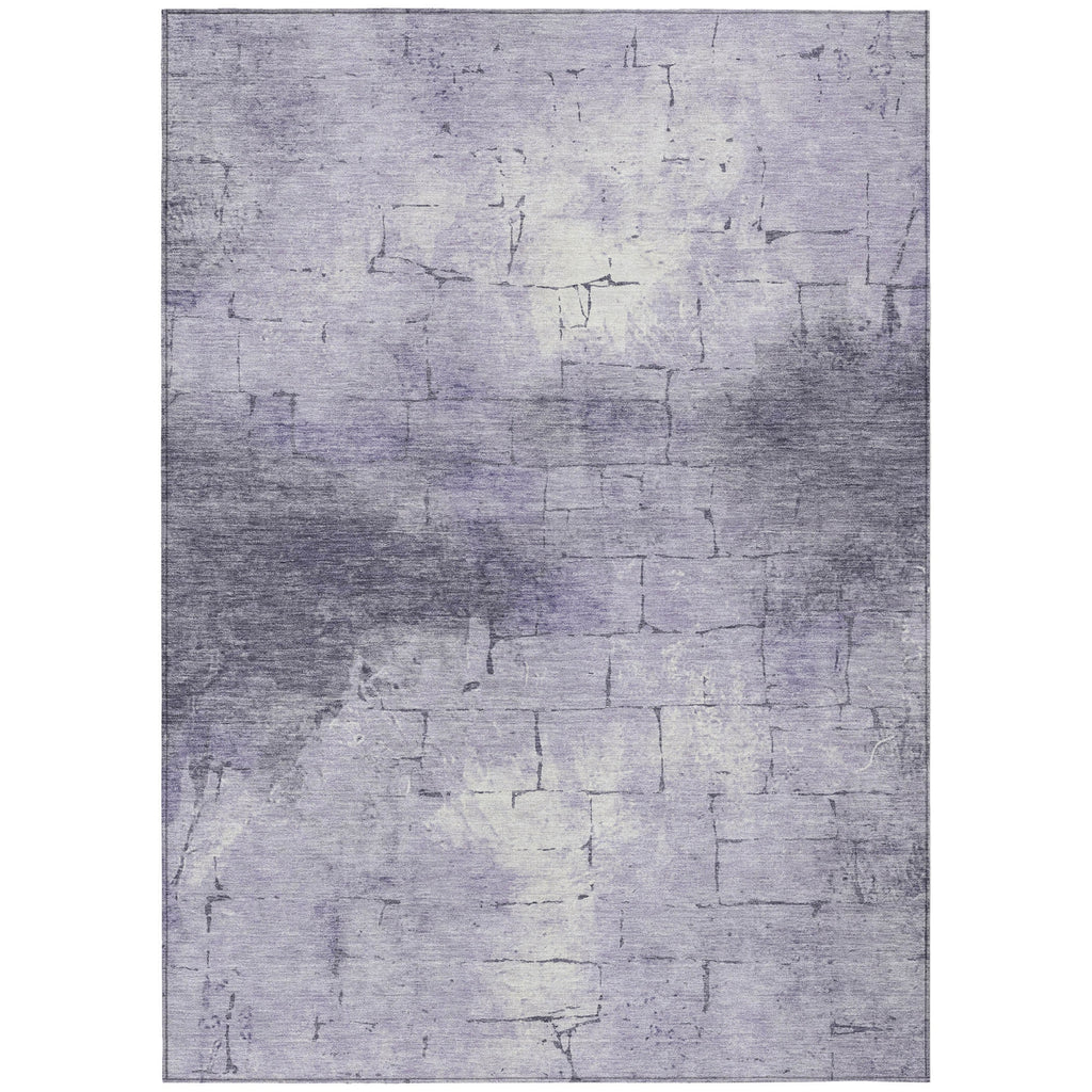 Piper Looms Chantille Geometric ACN2215 Lavender Machine Washable Area Rug main image