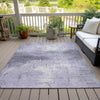 Piper Looms Chantille Geometric ACN2215 Lavender Machine Washable Area Rug Outdoor Lifestyle Image Feature
