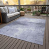 Piper Looms Chantille Geometric ACN2215 Lavender Machine Washable Area Rug Outdoor Lifestyle Image Feature
