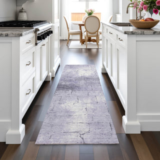 Piper Looms Chantille Geometric ACN2215 Lavender Machine Washable Area Rug Runner Lifestyle Image Feature
