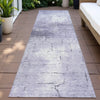 Piper Looms Chantille Geometric ACN2215 Lavender Machine Washable Area Rug Runner Outdoor Lifestyle Image Feature