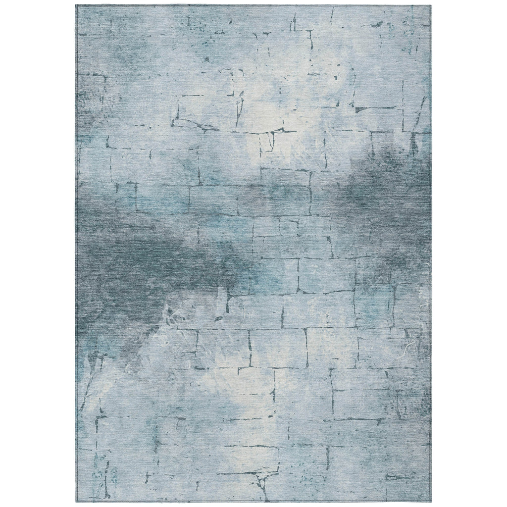 Piper Looms Chantille Geometric ACN2215 Sky Machine Washable Area Rug main image