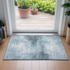 Piper Looms Chantille Geometric ACN2215 Sky Machine Washable Area Rug Scatter Lifestyle Image Feature