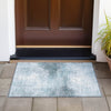 Piper Looms Chantille Geometric ACN2215 Sky Machine Washable Area Rug Scatter Outdoor Lifestyle Image Feature