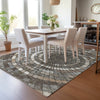 Piper Looms Chantille Geometric ACN2216 Brown Machine Washable Area Rug Lifestyle Image Feature