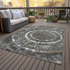 Piper Looms Chantille Geometric ACN2216 Brown Machine Washable Area Rug Outdoor Lifestyle Image Feature