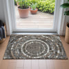 Piper Looms Chantille Geometric ACN2216 Brown Machine Washable Area Rug Scatter Lifestyle Image Feature