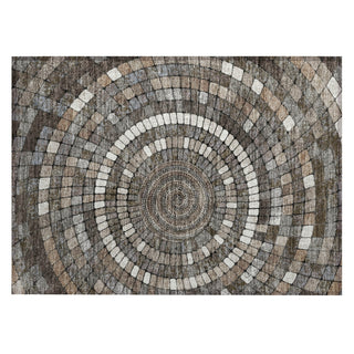 Piper Looms Chantille Geometric ACN2216 Brown Machine Washable Area Rug Scatter Main Image