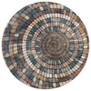Piper Looms Chantille Geometric ACN2216 Copper Machine Washable Area Rug Round Main Image