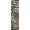 Piper Looms Chantille Geometric ACN2216 Copper Machine Washable Area Rug Runner Main Image