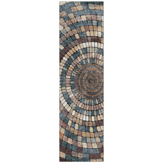 Piper Looms Chantille Geometric ACN2216 Copper Machine Washable Area Rug Runner Main Image