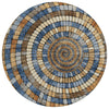 Piper Looms Chantille Geometric ACN2216 Denim Machine Washable Area Rug Round Main Image