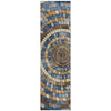 Piper Looms Chantille Geometric ACN2216 Denim Machine Washable Area Rug Runner Main Image
