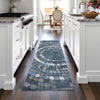 Piper Looms Chantille Geometric ACN2216 Navy Machine Washable Area Rug Runner Lifestyle Image Feature