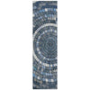 Piper Looms Chantille Geometric ACN2216 Navy Machine Washable Area Rug Runner Main Image