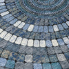 Piper Looms Chantille Geometric ACN2216 Navy Machine Washable Area Rug Swatch Image