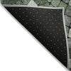 Piper Looms Chantille Geometric ACN2216 Sage Machine Washable Area Rug Backing Image
