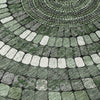 Piper Looms Chantille Geometric ACN2216 Sage Machine Washable Area Rug Swatch Image